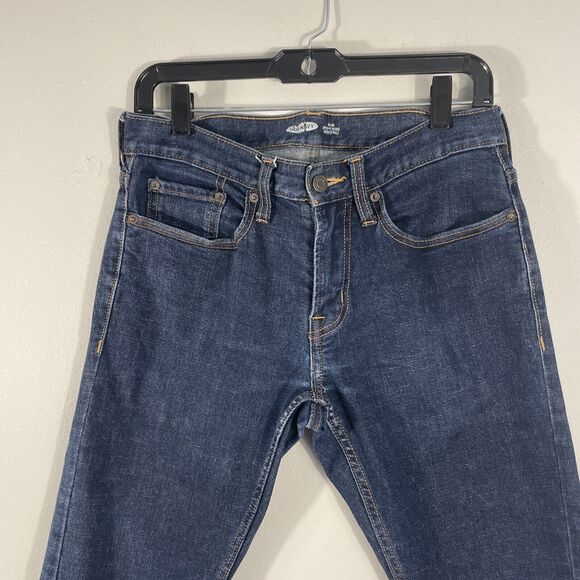 Old Navy Jeans Mens Stretch Slim Build in Flex 29x 28 Actual (29x30) Blue Denim - Picture 2 of 14